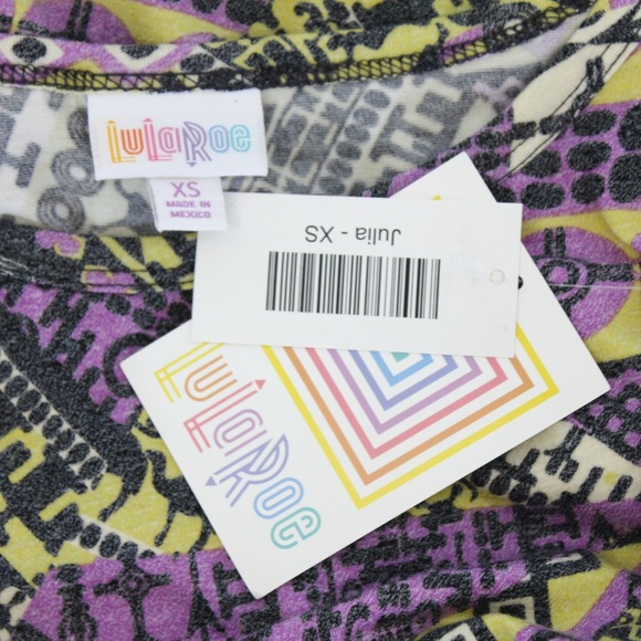 LuLaRoe Julia Dress XS Women Fashion Spring Style - Picture 8 of 8